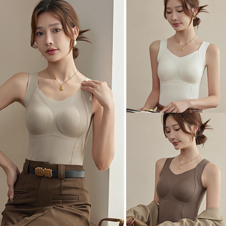 Varm tanktop med integreret bh