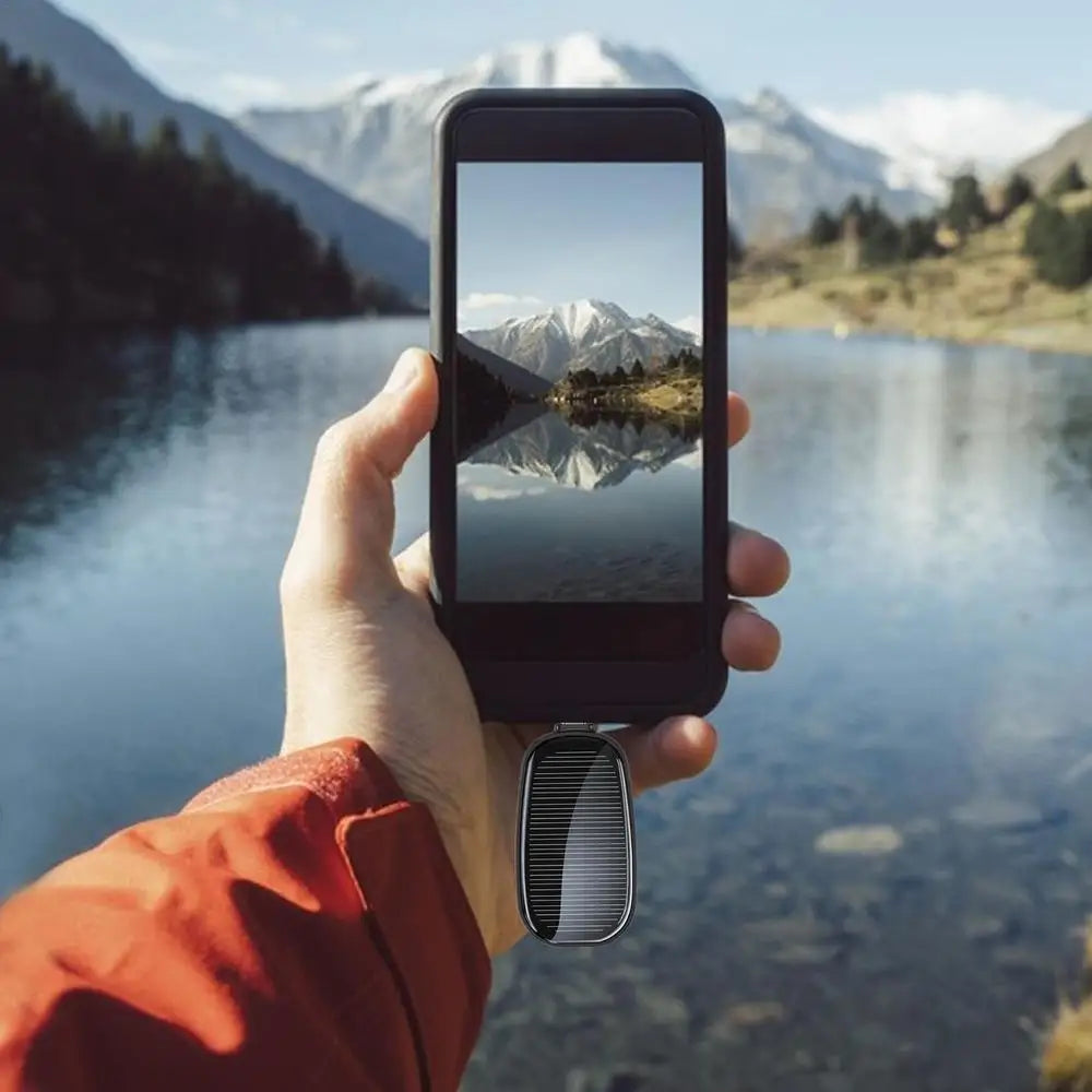 SolarKey® - 1200mAh solar nøglerings powerbank