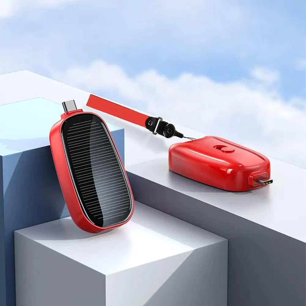 SolarKey® - 1200mAh solar nøglerings powerbank