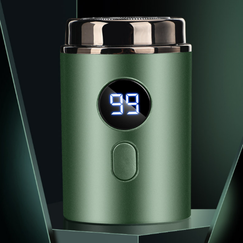Men’s Powerful Mini Electric Shaver with Digital Display